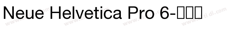 Neue Helvetica Pro 6字体转换